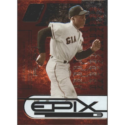 2005 Zenith Epix Orange Play #25 Willie Mays