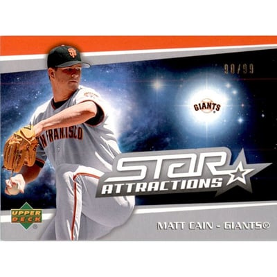 2006 Upper Deck Star Attractions Silver #MC Matt Cain UPD