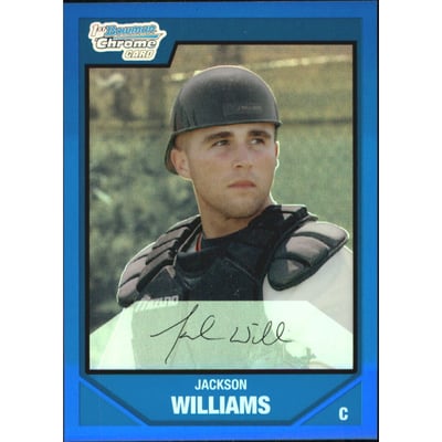 2007 Bowman Chrome Draft Draft Picks Blue Refractors #BDPP65 Jackson Williams
