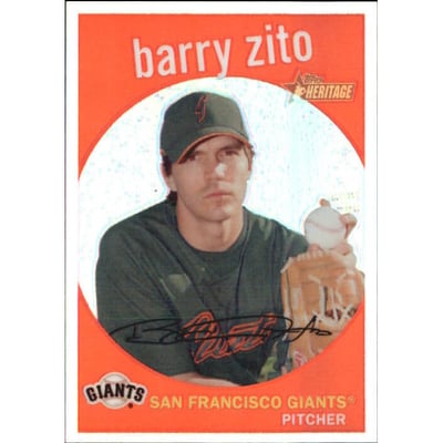 2008 Topps Heritage Chrome Refractors #C46 Barry Zito