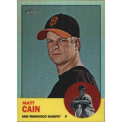 2012 Topps Heritage Chrome Refractors #HP53 Matt Cain