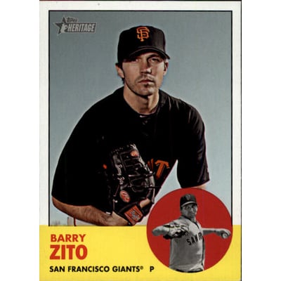 2012 Topps Heritage #474 Barry Zito SP