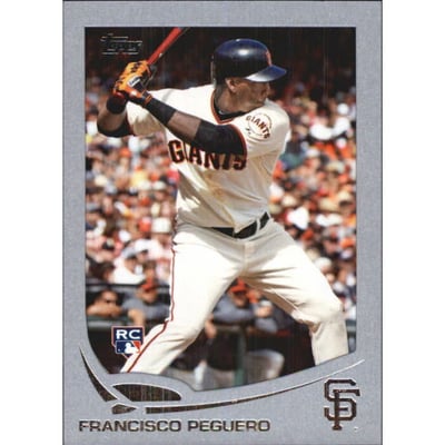 2013 Topps Silver Slate Sparkle Wrapper Redemption #564 Francisco Peguero