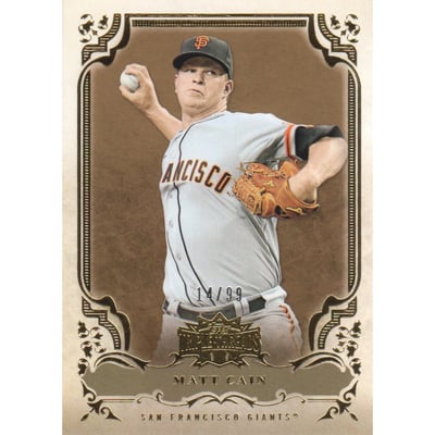 2013 Topps Triple Threads Gold #20 Matt Cain