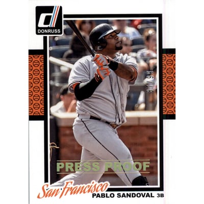 2014 Donruss Press Proofs Gold #159 Pablo Sandoval