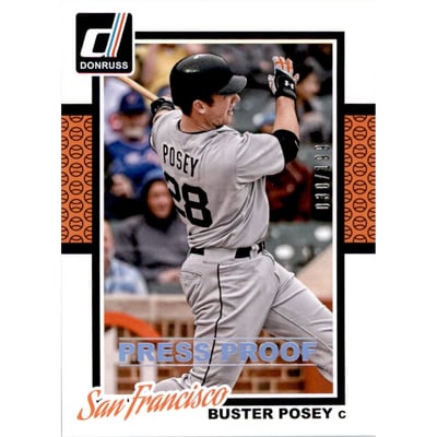 2014 Donruss Press Proofs Silver #49 Buster Posey