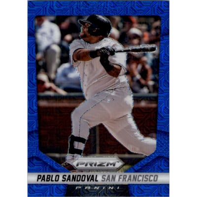 2014 Panini Prizm Prizms Blue Mojo #143 Pablo Sandoval