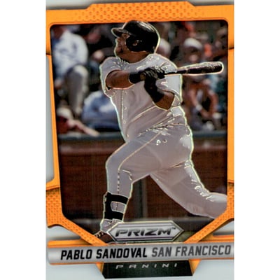 2014 Panini Prizm Prizms Orange Die Cut #143 Pablo Sandoval