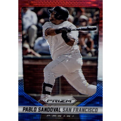 2014 Panini Prizm Prizms Red White and Blue Pulsar #143 Pablo Sandoval