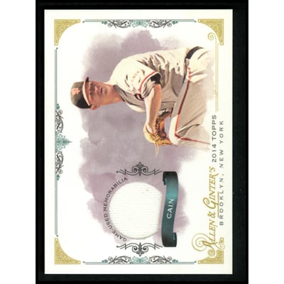 2014 Topps Allen and Ginter Relics #FSRMCA Matt Cain A