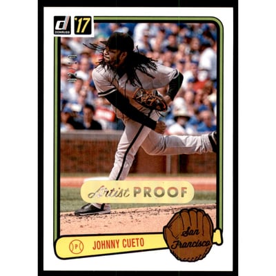 2017 Donruss '83 Retro Variations Artist Proof #RV29 Johnny Cueto