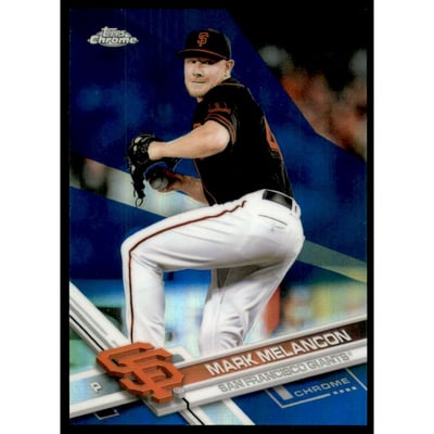 2017 Topps Chrome Blue Refractors #106 Mark Melancon