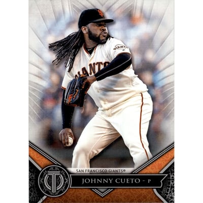 2017 Topps Tribute 5x7 #48 Johnny Cueto