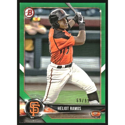 2018 Bowman Prospects Green #BP143 Heliot Ramos