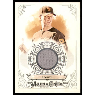 2018 Topps Allen and Ginter Relics #FSRBBP Buster Posey B