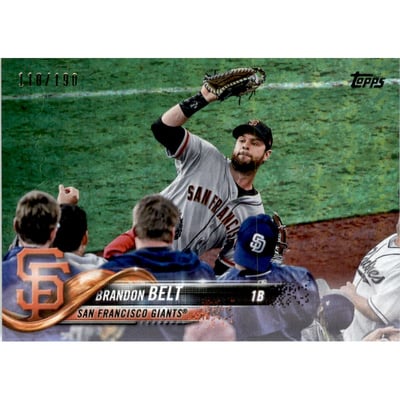 2018 Topps Factory Set Foilboard #210 Brandon Belt