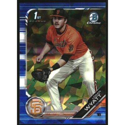 2019 Bowman Chrome Draft Sapphire Blue #BDC29 Logan Wyatt