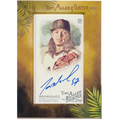 2019 Topps Allen and Ginter Framed Mini Autographs #MADRO Dereck Rodriguez
