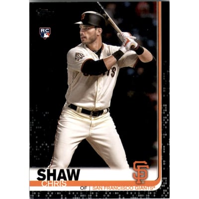 2019 Topps Black #611 Chris Shaw