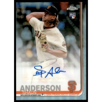2019 Topps Chrome Update Autograph Refractors #CUASA Shaun Anderson
