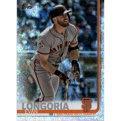 2019 Topps Factory Set Sparkle Foil #390 Evan Longoria
