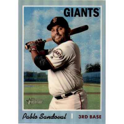 2019 Topps Heritage Chrome Refractors #THC276 Pablo Sandoval MB