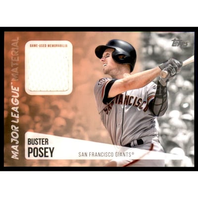 2019 Topps Major League Materials #MLMBP Buster Posey