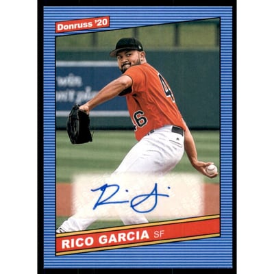 2020 Donruss Retro '86 Signatures #60 Rico Garcia