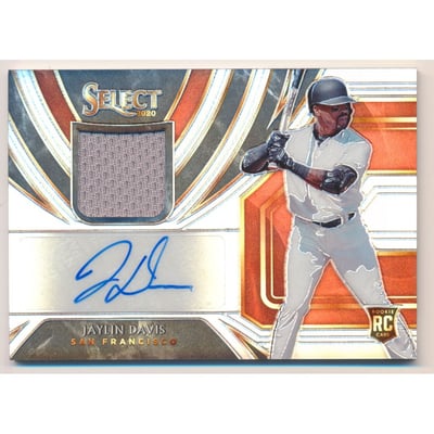 2020 Select Rookie Jersey Autographs Prizms Holo #24 Jaylin Davis