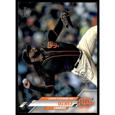 2020 Topps Factory Set 582 Montgomery Club #185 Johnny Cueto