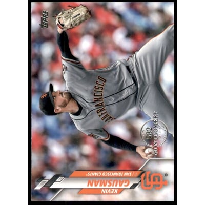 2020 Topps Factory Set 582 Montgomery Club #457 Kevin Gausman
