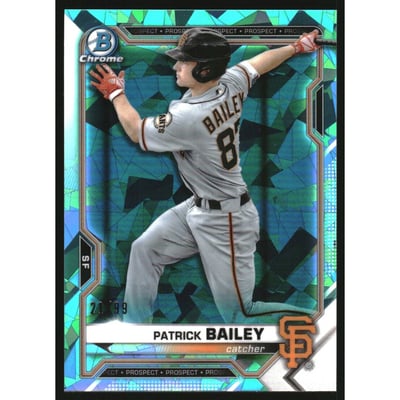 2021 Bowman Chrome Sapphire Prospects #BCP230 Patrick Bailey
