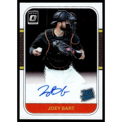 2021 Donruss Optic Retro '87 Rated Rookies Signatures #5 Joey Bart