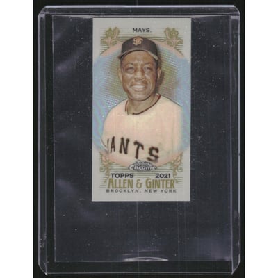 2021 Topps Allen and Ginter Chrome Mini #96 Willie Mays