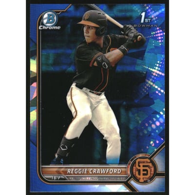 2022 Bowman Chrome Draft Sapphire #BDC33 Reggie Crawford