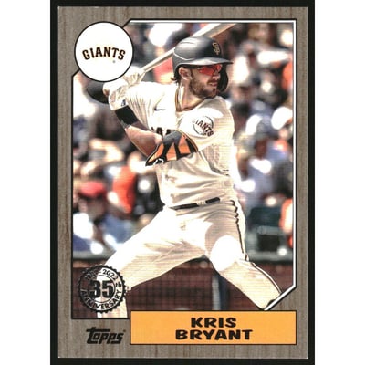 2022 Topps '87 Topps Gold #T8773 Kris Bryant
