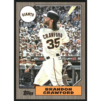 2022 Topps '87 Topps Series 2 Gold #87TB34 Brandon Crawford