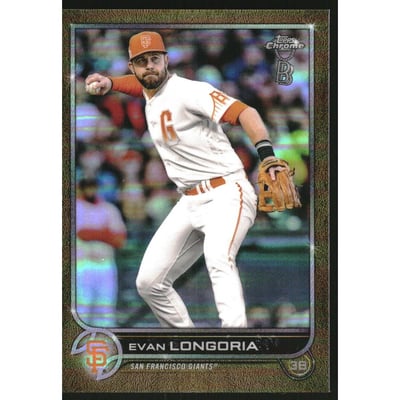 2022 Topps Chrome Ben Baller Gold Refractors #54 Evan Longoria