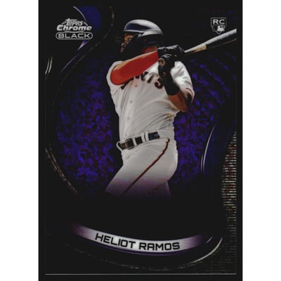 2022 Topps Chrome Black Purple Mini Diamond Refractors #65 Heliot Ramos