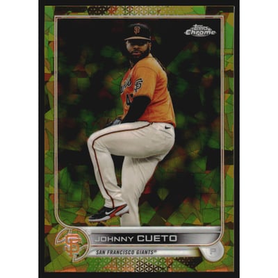 2022 Topps Chrome Sapphire Gold Refractors #73 Johnny Cueto