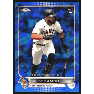 2022 Topps Chrome Update Sapphire #US187 Heliot Ramos RC