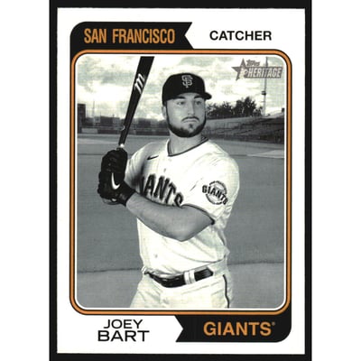 2023 Topps Heritage Black and White Image Variations #118 Joey Bart