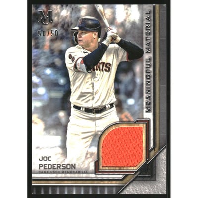 2023 Topps Museum Collection Meaningful Material Relics #MMRJPE Joc Pederson