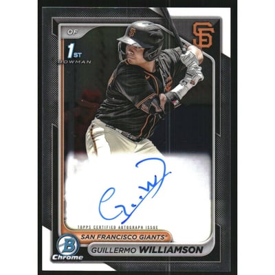 2024 Bowman Chrome Prospect Autographs #CPAGWI Guillermo Williamson