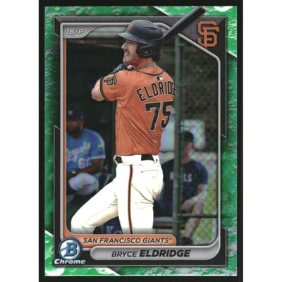 2024 Bowman Chrome Prospects Lunar Glow Refractors #BCP134 Bryce Eldridge