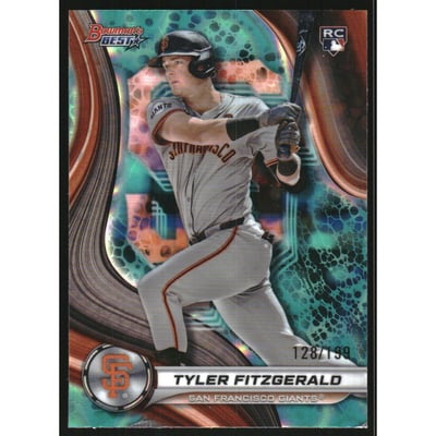 2024 Bowman's Best Aqua Lava Refractors #25 Tyler Fitzgerald