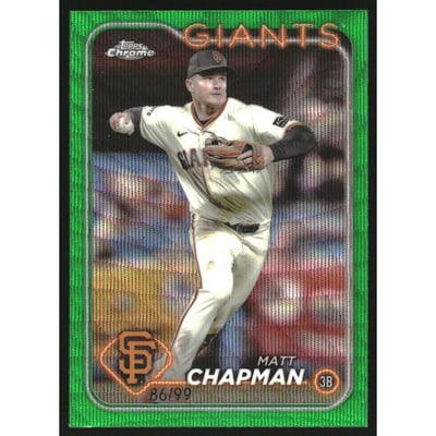 2024 Topps Chrome Green Wave Refractors #81 Matt Chapman