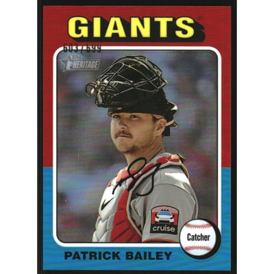 2024 Topps Heritage Chrome Refractors #403 Patrick Bailey HN