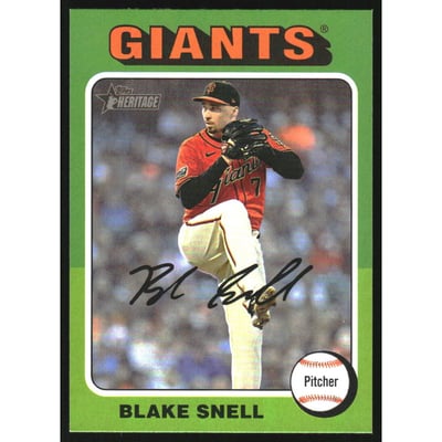 2024 Topps Heritage Image Variations #563 Blake Snell