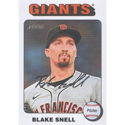 2024 Topps Heritage White Border #563 Blake Snell